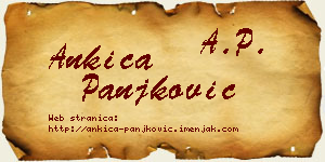 Ankica Panjković vizit kartica